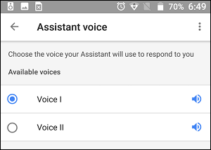 cambiare la voce dell'Assistente google